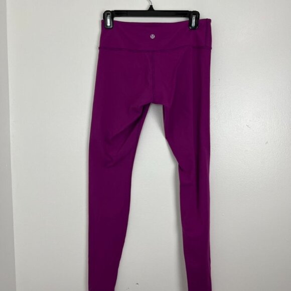 Lululemon Wunder Under Low-Rise Magenta Tights - Picture 7 of 13